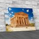 Valley Of The Temples Sicily Canvas Print Large Picture Wall Art