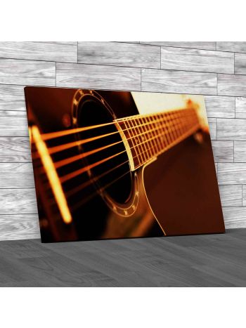 Guitar Strings Canvas Print Large Picture Wall Art