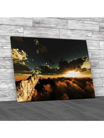 On Top Of The World Canvas Print Large Picture Wall Art