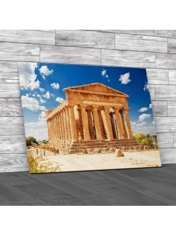 Valley Of The Temples Sicily Canvas Print Large Picture Wall Art
