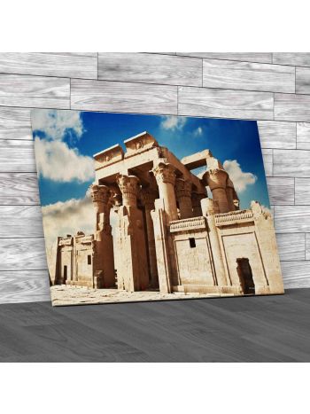 Ruins Of The Temple Of Kom Ombo Canvas Print Large Picture Wall Art