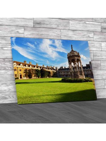 Courtyard Of Trinity College Cambridge Canvas Print Large Picture Wall Art
