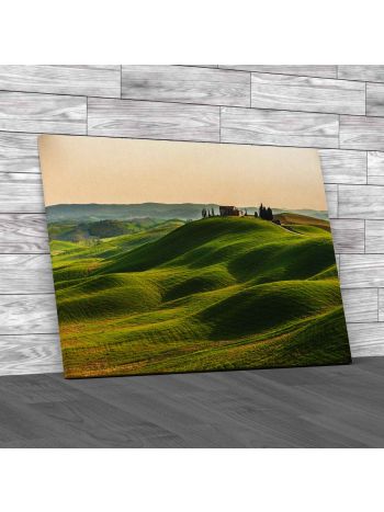 Spring In The Fields Of Tuscany Canvas Print Large Picture Wall Art