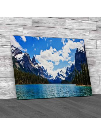 Magline Lake Canada Canvas Print Large Picture Wall Art