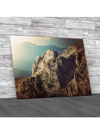 Caucasus Mountains Russia Canvas Print Large Picture Wall Art