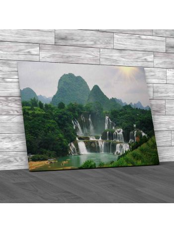 Great Falls China Canvas Print Large Picture Wall Art