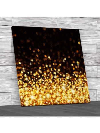 Abstract Metallic Design Square Canvas Print Large Picture Wall Art